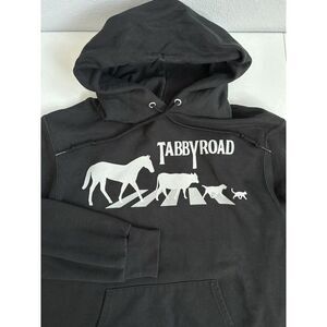 Champion Women's Small Black‎ Graphic Tabby Road Hoodie Sweatshirt